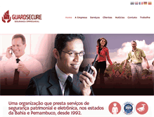 Tablet Screenshot of guardsecure.com.br